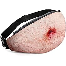 Bamomby Funny Gag Gifts White Elephant Gift Dad Belly Pack